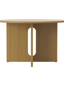 Tavolo Rotondo Con Finitura Di Quercia Androgyne, In Varie Misure