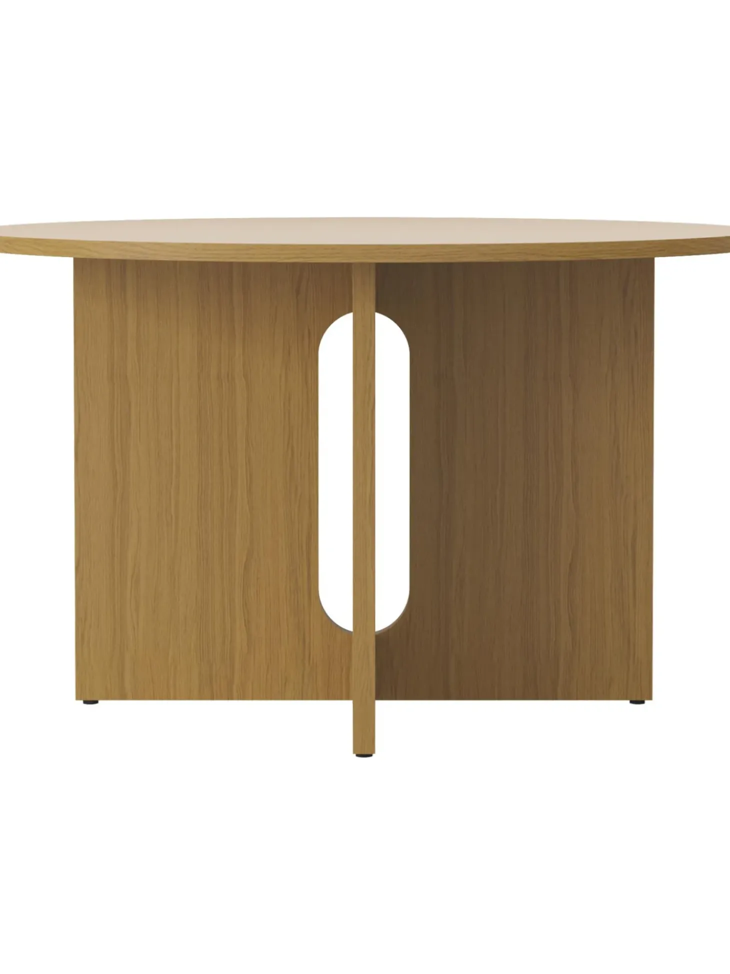 Tavolo Rotondo Con Finitura Di Quercia Androgyne, In Varie Misure