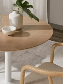 Tavolo Rotondo Con Finitura In Legno Di Frassino Minorca, O 100 Cm