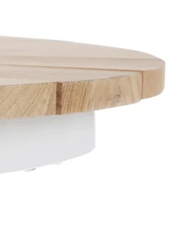 Tavolo Rotondo Da Balcone Con Piano In Legno Di Teak Hard & Ellen