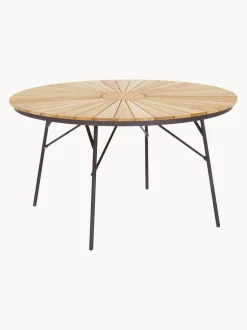 Tavolo Rotondo Da Giardino Con Piano In Legno Di Teak In Varie Misure Hard & Ellen