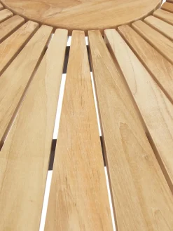 Tavolo Rotondo Da Giardino Con Piano In Legno Di Teak In Varie Misure Hard & Ellen