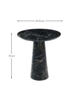 Tavolo Rotondo Effetto Marmo Disc