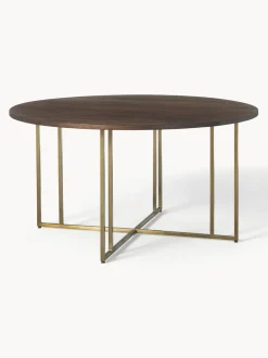 Tavolo Rotondo In Legno Di Mango Luca, In Verie Misure