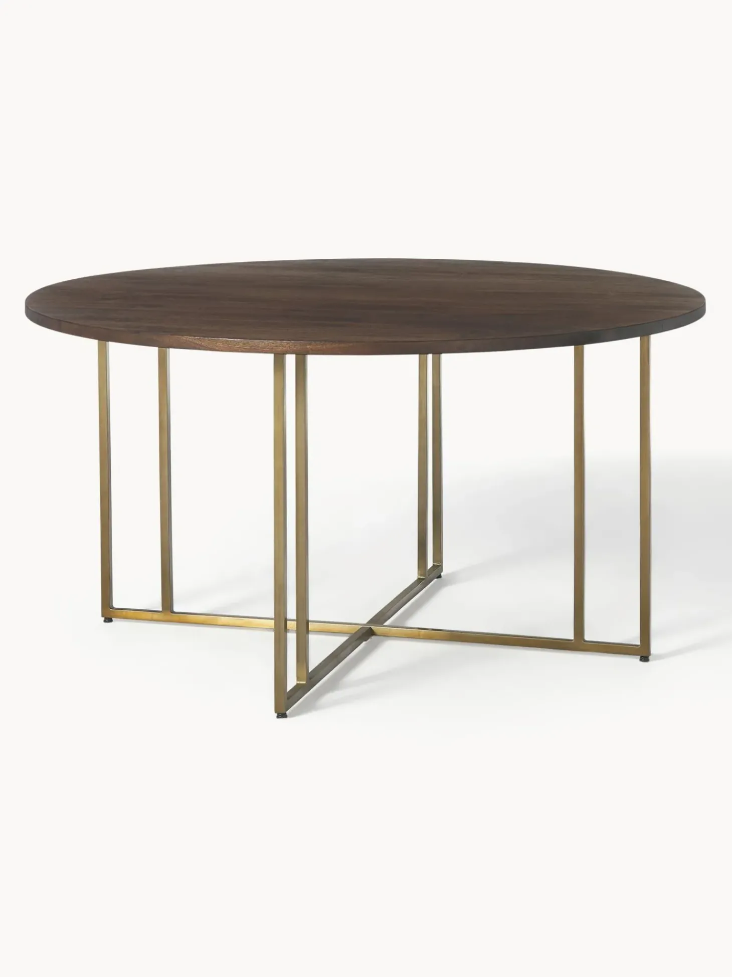 Tavolo Rotondo In Legno Di Mango Luca, In Verie Misure