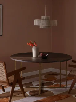 Tavolo Rotondo In Legno Di Mango Luca, In Verie Misure