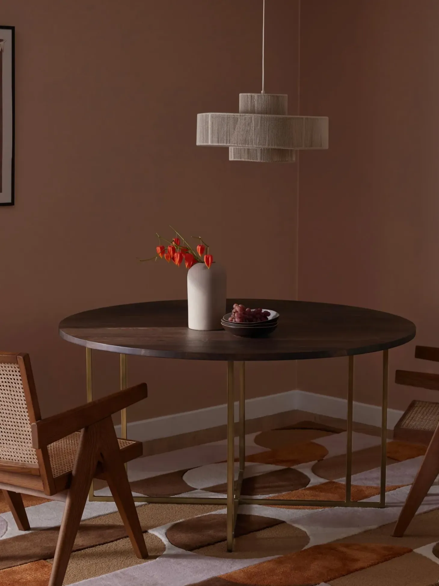 Tavolo Rotondo In Legno Di Mango Luca, In Verie Misure