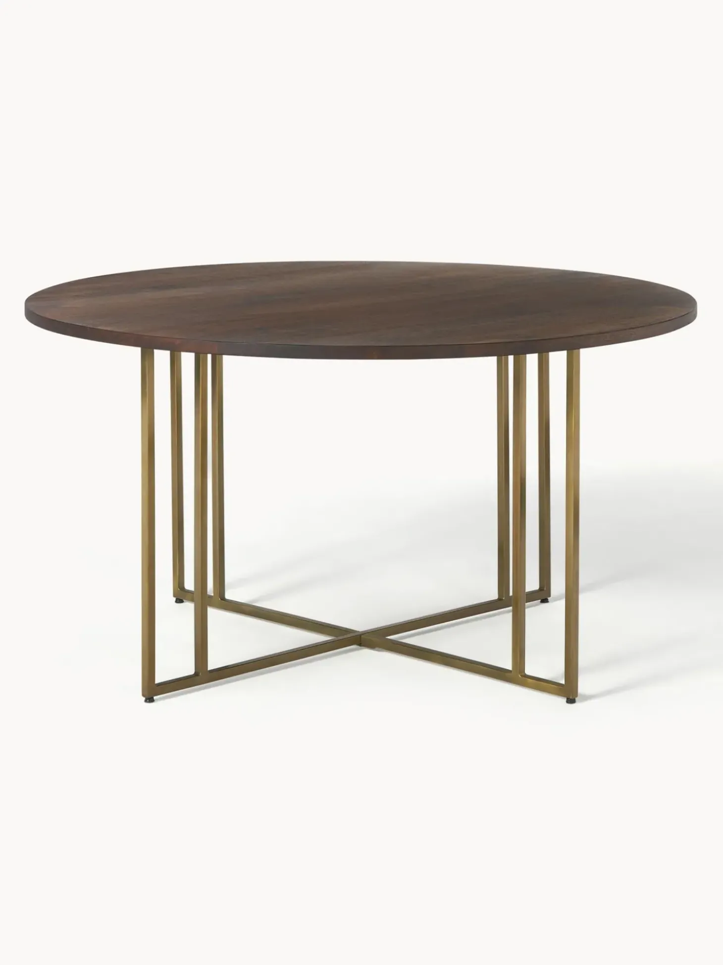 Tavolo Rotondo In Legno Di Mango Luca, In Verie Misure