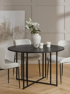 Tavolo Rotondo In Legno Di Mango Luca, In Verie Misure