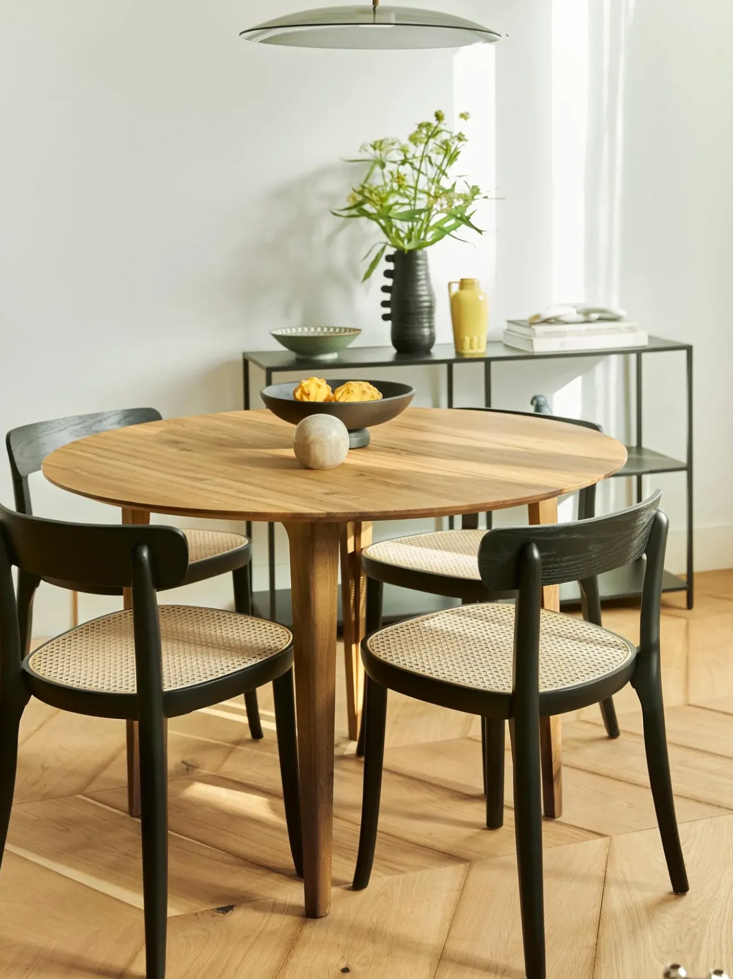 Tavolo Rotondo In Legno Di Quercia Archie, O 110 Cm