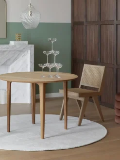 Tavolo Rotondo In Legno Di Quercia Archie, O 110 Cm