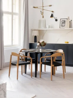 Tavolo Rotondo In Legno Di Mango Archie O110 Cm