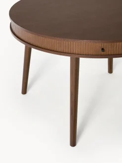 Tavolo-Contenitore Rotondo In Legno Di Quercia Calary