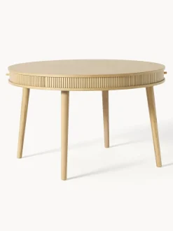 Tavolo-Contenitore Rotondo In Legno Di Quercia Calary