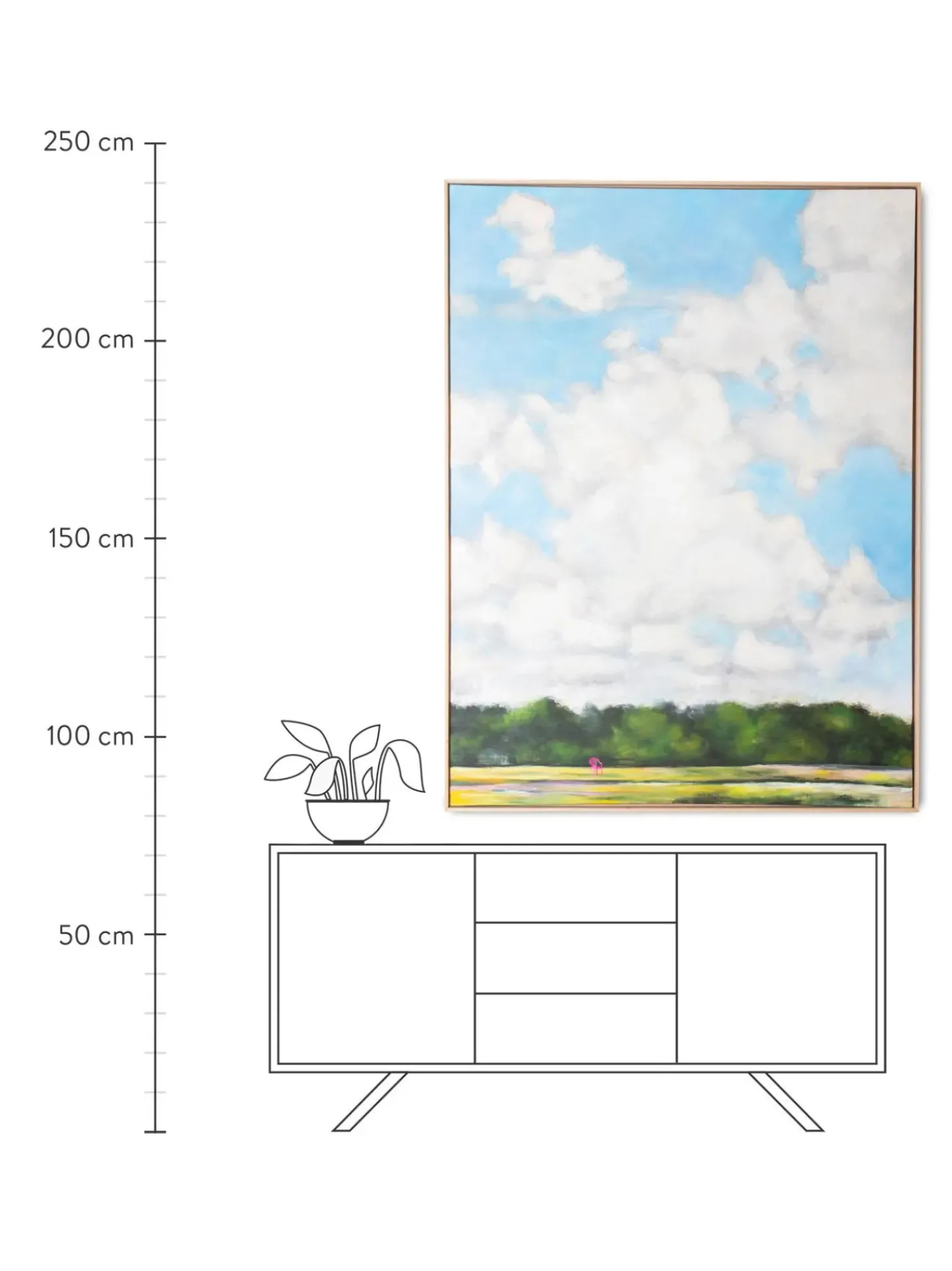 Tela Dipinta A Mano Dutch Sky