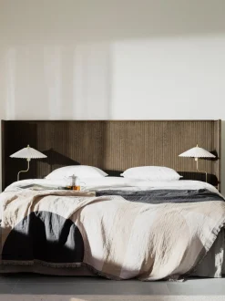 Testiera In Legno Di Quercia Con Ripiani Redmond