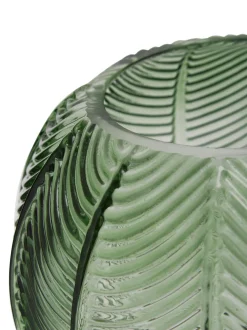 Vaso A Sfera In Vetro Verde Con Base Dorata Mickey