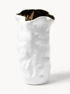 Vaso Con Decoro Dorato Dimple