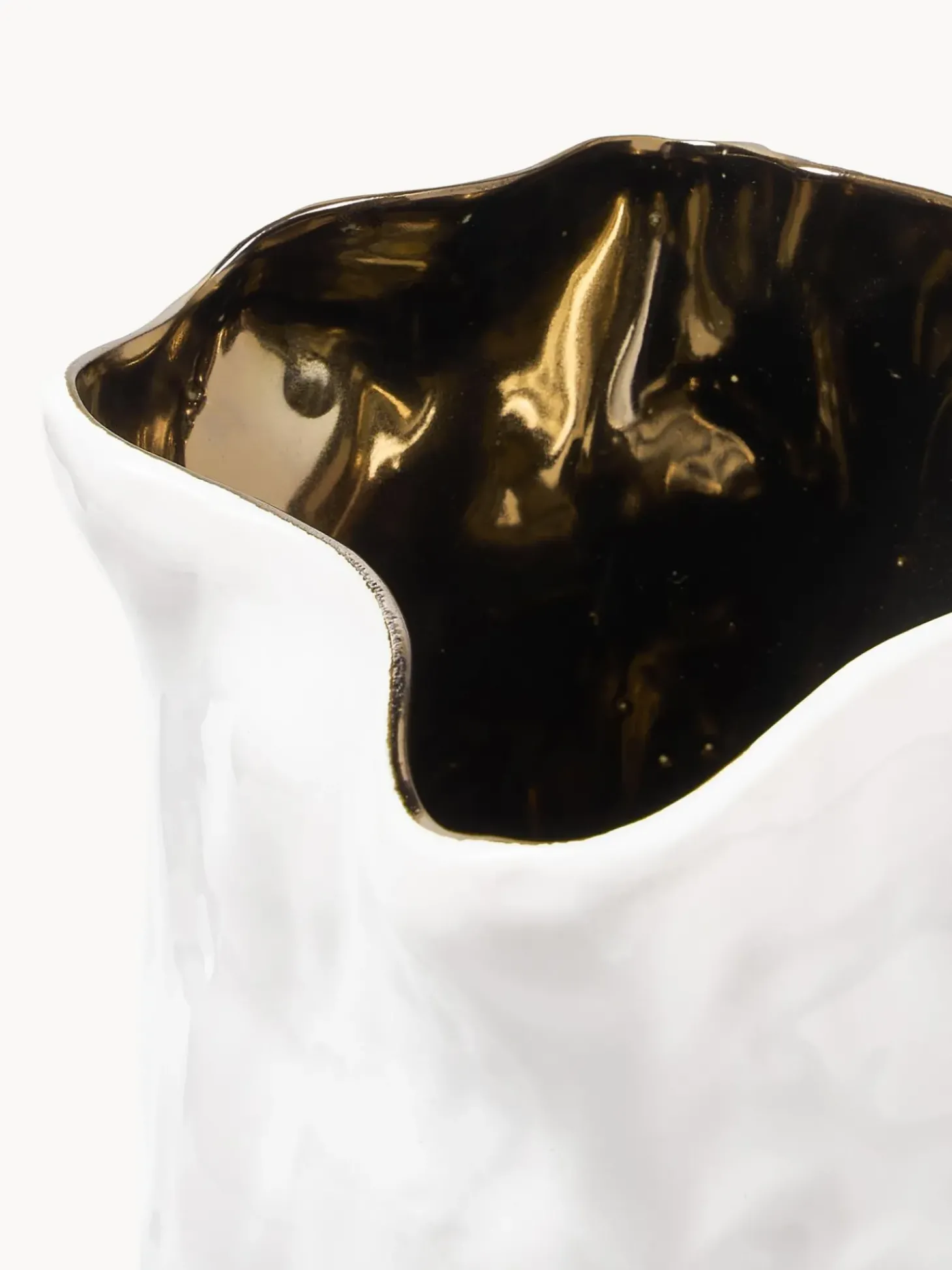 Vaso Con Decoro Dorato Dimple