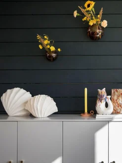 Vaso Conchiglia Grande Di Design Bianco Shell