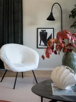 Vaso Conchiglia Grande Di Design Bianco Shell