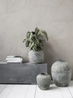 Vaso Da Terra In Cemento Rustik