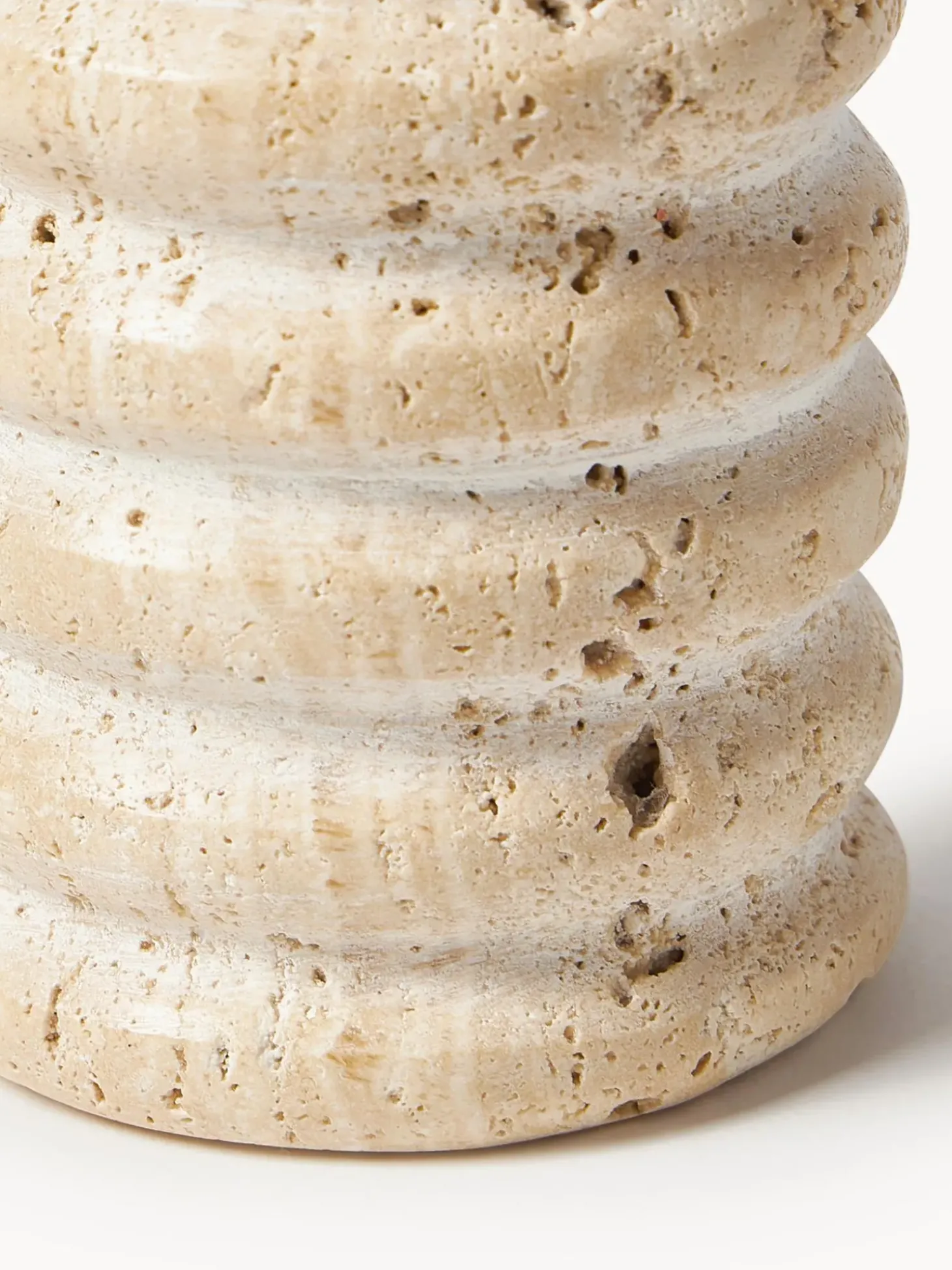 Vaso Decorativo In Travertino Cleighton