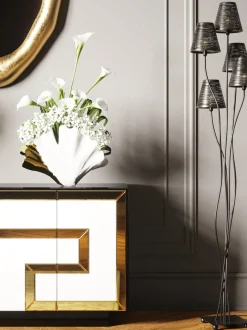 Vaso Di Design In Ceramica Ginkgo Elegance