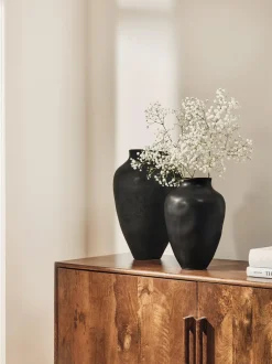 Vaso Fatto A Mano Nero Latona