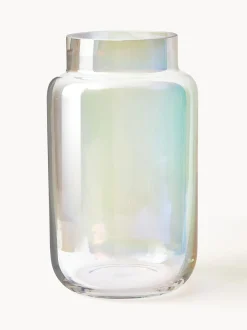 Vaso Grande In Vetro Iridescende Lasse