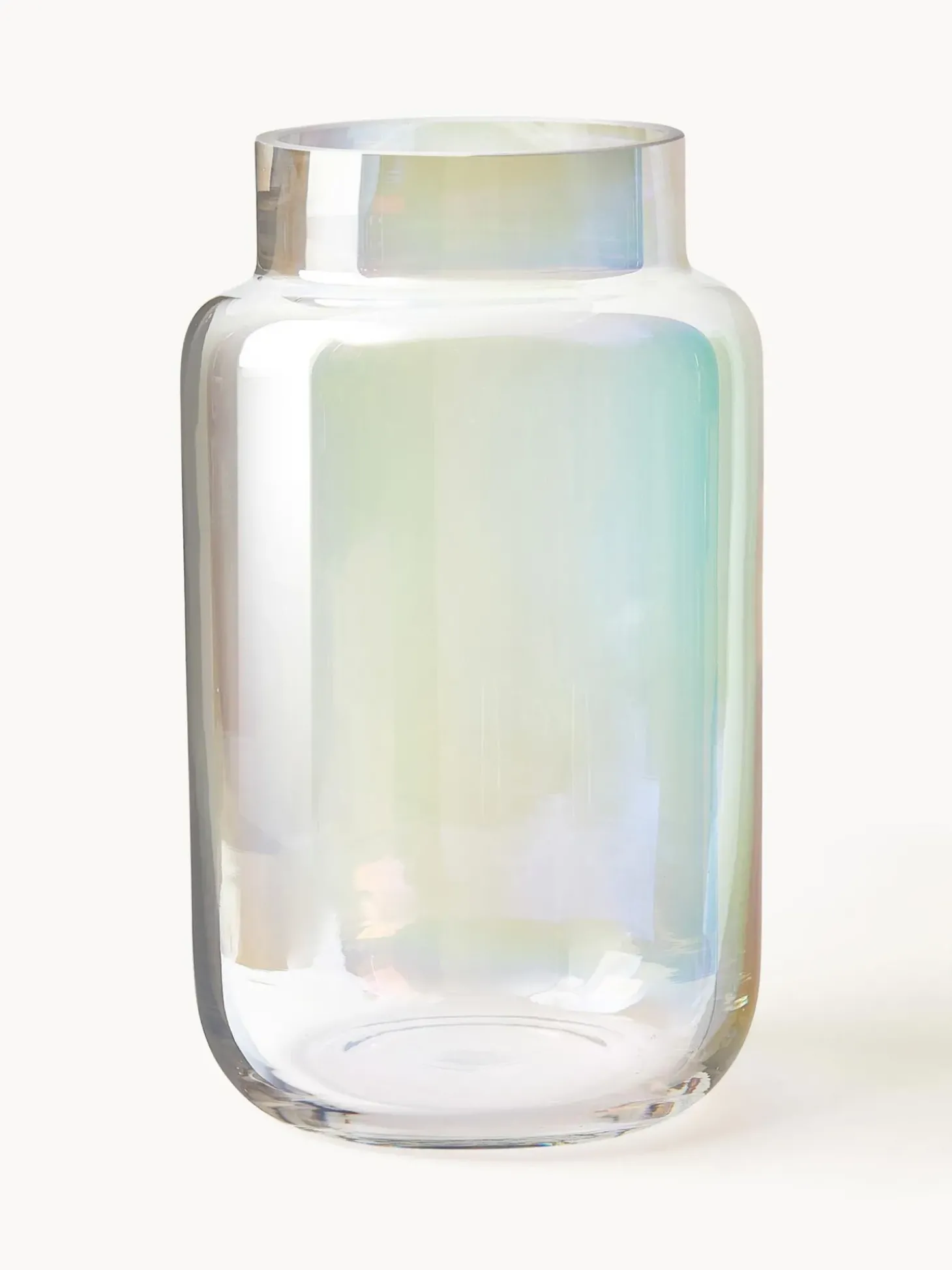 Vaso Grande In Vetro Iridescende Lasse