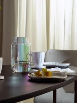 Vaso Grande In Vetro Iridescende Lasse