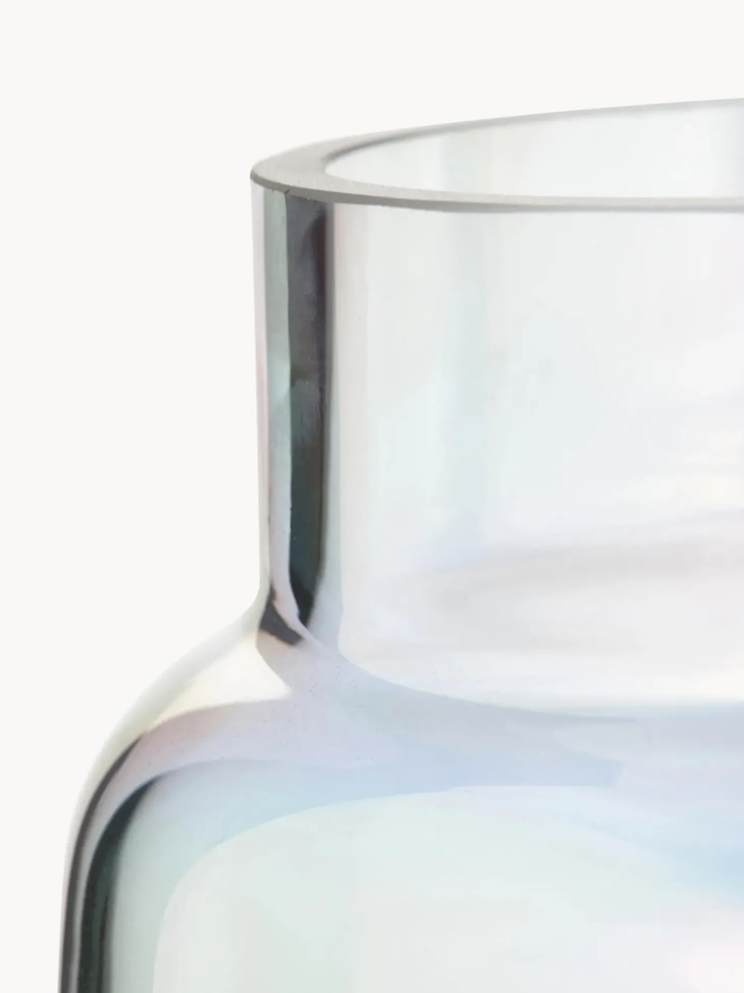 Vaso Grande In Vetro Iridescende Lasse