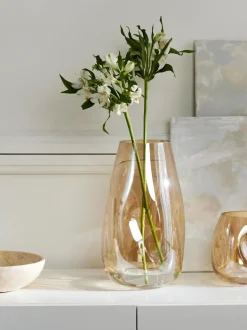 Vaso Grande In Vetro Soffiato Luster