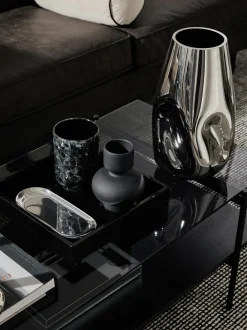 Vaso Grande In Vetro Soffiato Mirror