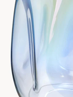 Vaso Grande In Vetro Soffiato Iridescente Rainbow