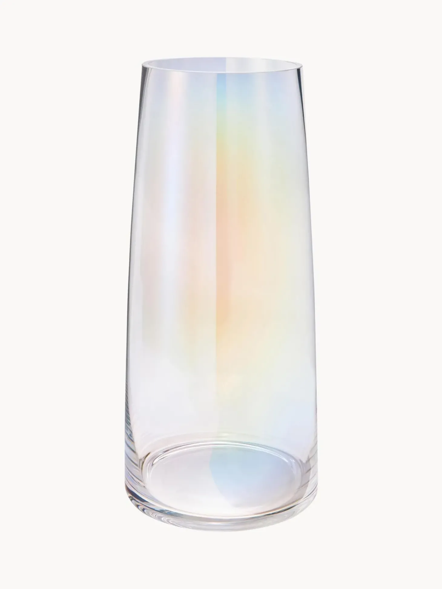 Vaso Grande In Vetro Soffiato Iridescente Myla