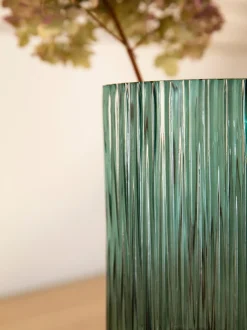 Vaso In Vetro Con Base In Metallo Lene