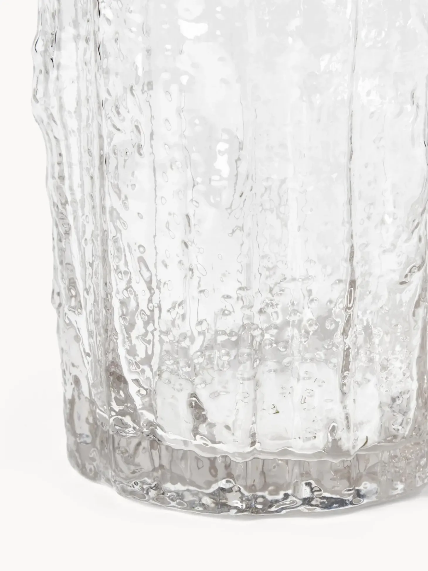 Vaso In Vetro Dalla Superficie Strutturata Elli