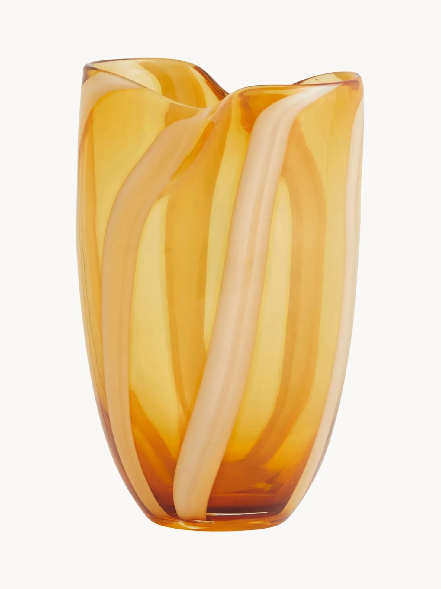 Vaso In Vetro Dipinto A Mano Halki