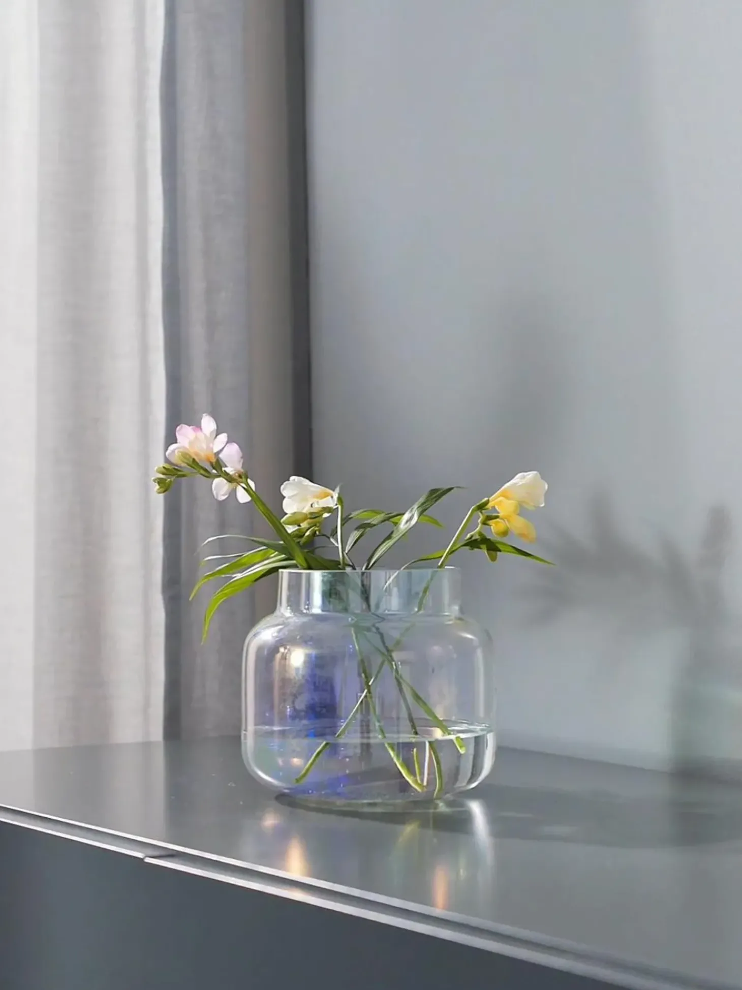 Vaso In Vetro Iridescente Lasse