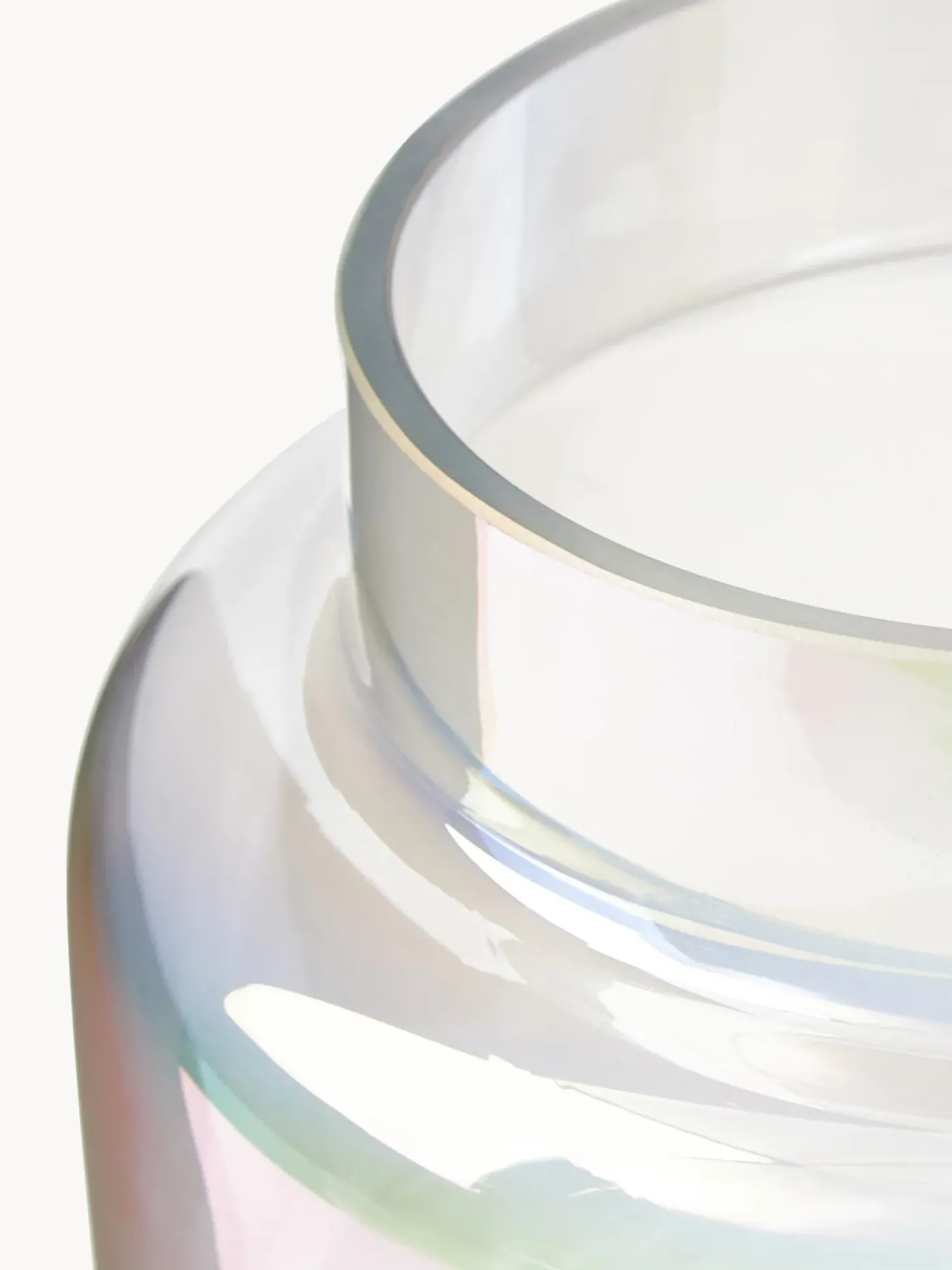 Vaso In Vetro Iridescente Lasse