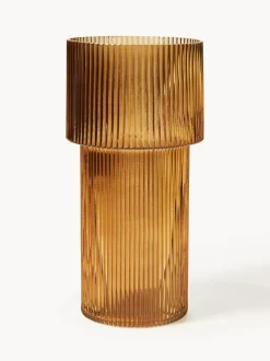 Vaso In Vetro Rigato Lija