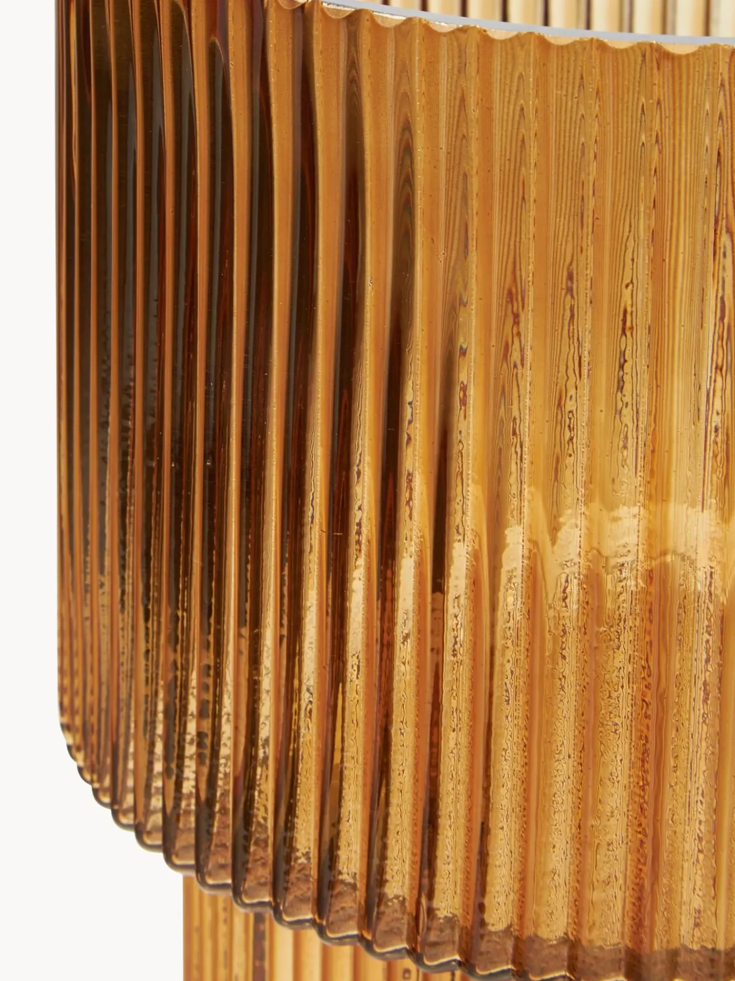 Vaso In Vetro Rigato Lija