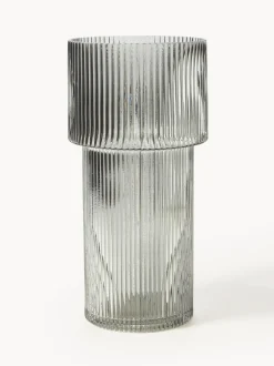 Vaso In Vetro Rigato Lija