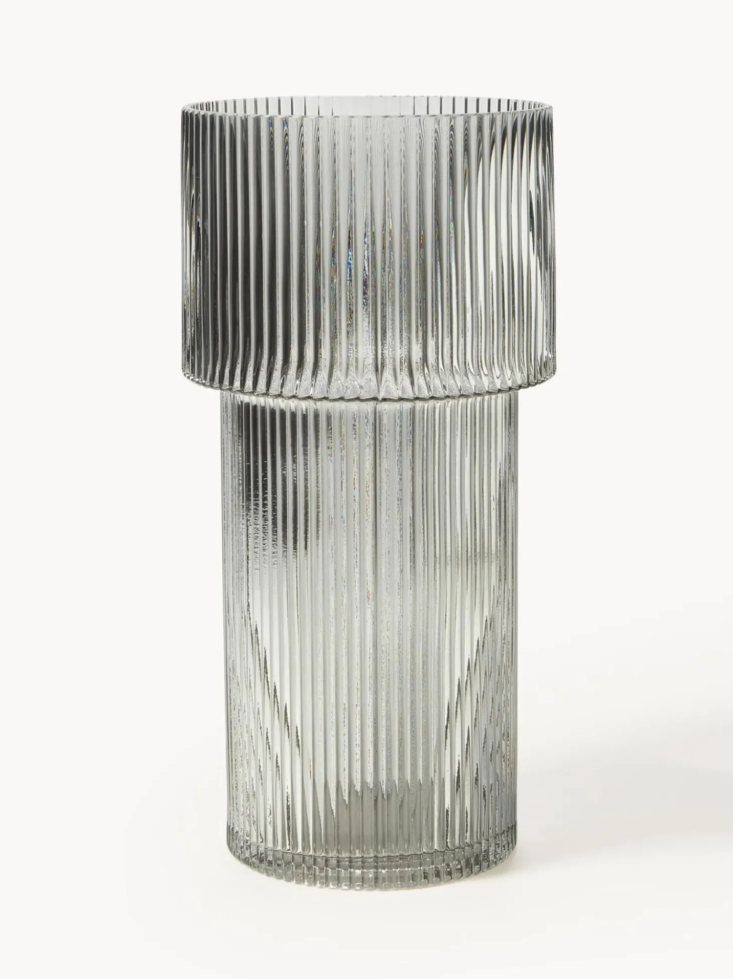 Vaso In Vetro Rigato Lija