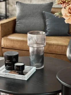 Vaso In Vetro Rigato Lija