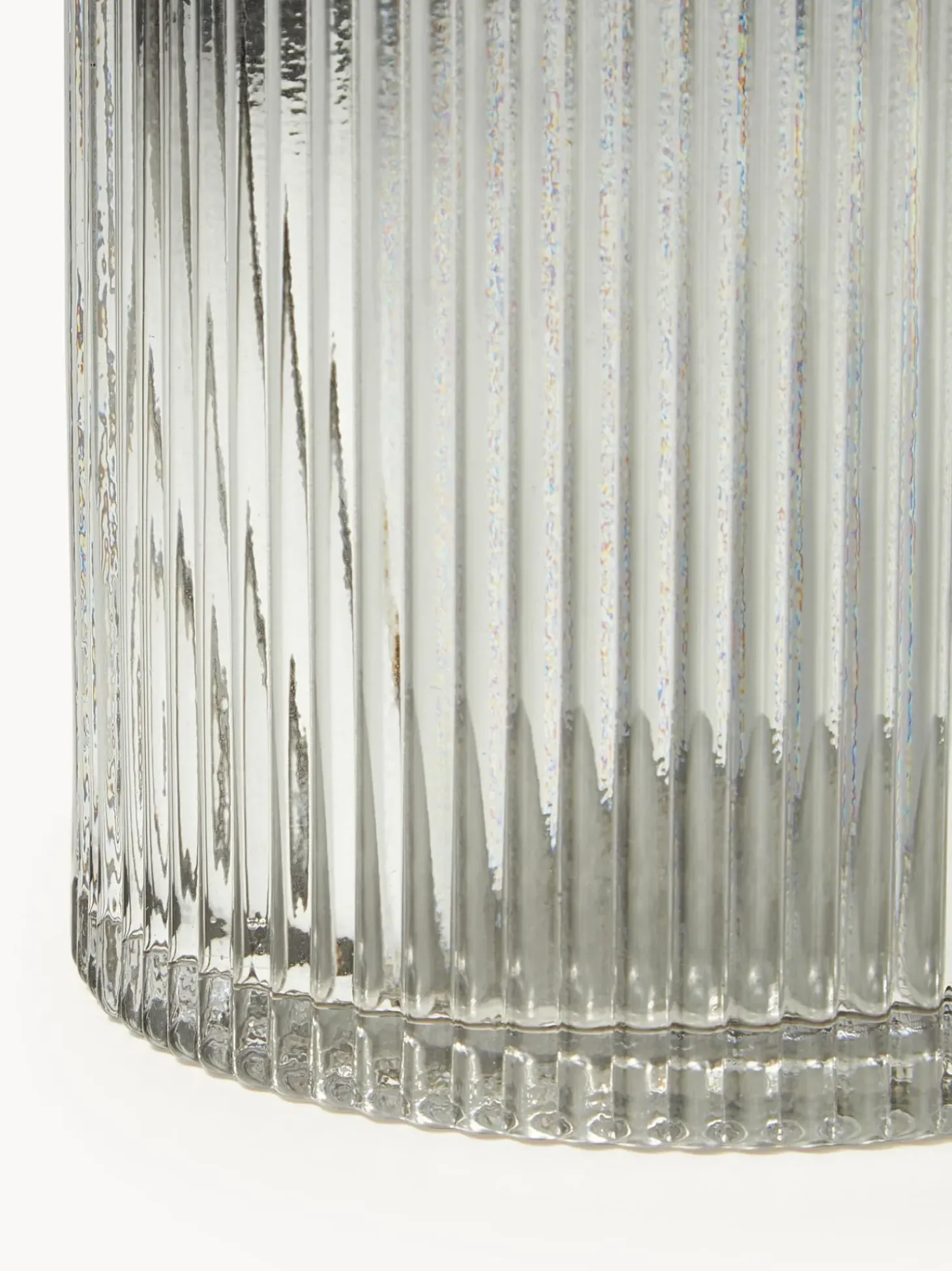 Vaso In Vetro Rigato Lija