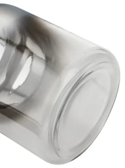 Vaso In Vetro Soffiato Con Riflessi Cromati Uma