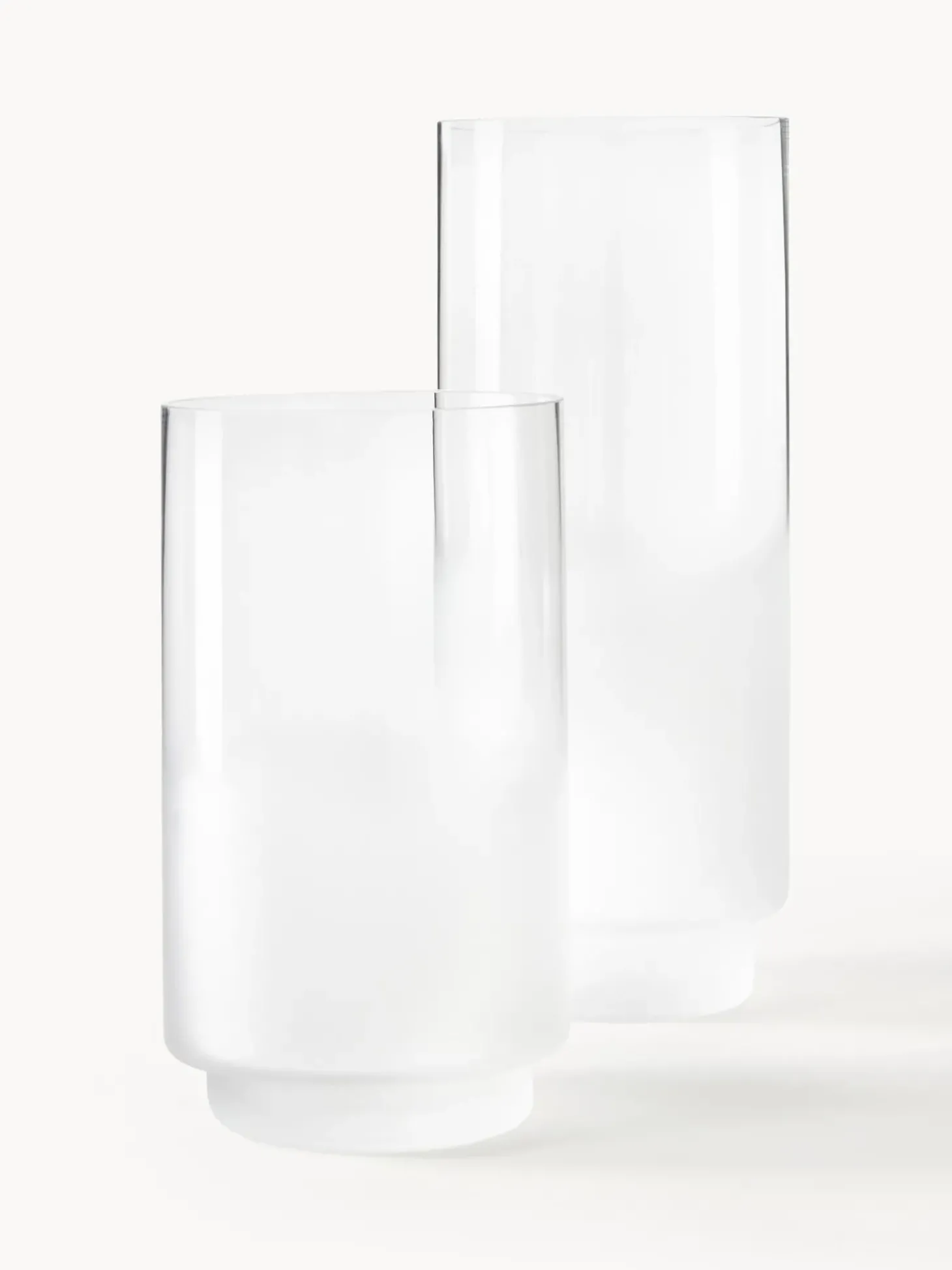 Vaso In Vetro Soffiato Con Sfumatura Milky